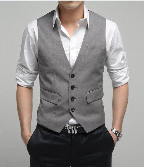 潮流商务<em>马甲</em> 时尚 <em>男马甲</em> 休闲<em>西服马夹</em>背心 修