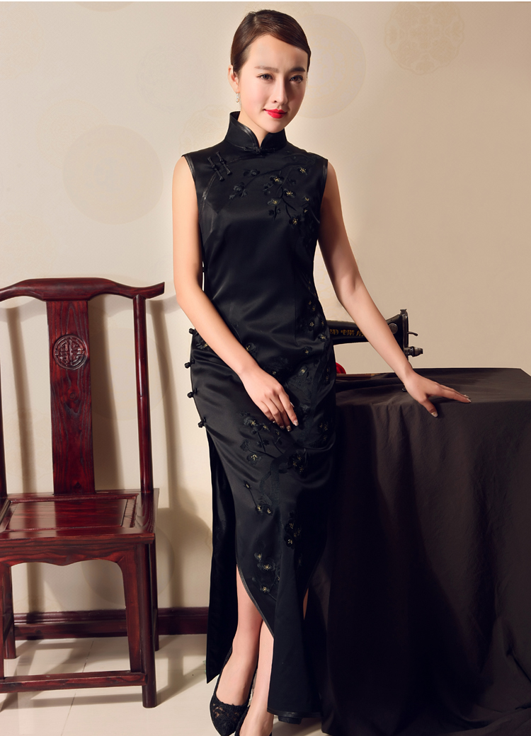 Birds love the MGM 2015 summer new traditional Full heavy silk embroidered cheongsam QD 692 Black - Pre-sale 15 days XXL pictures, price, brand platters! Elections are good character, the national distribution, so why buy now enjoy more preferential! Health