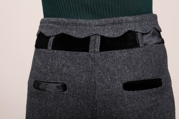 批发采购女式休闲裤-毛呢<em>短裤短裤冬阔腿</em>裤胖