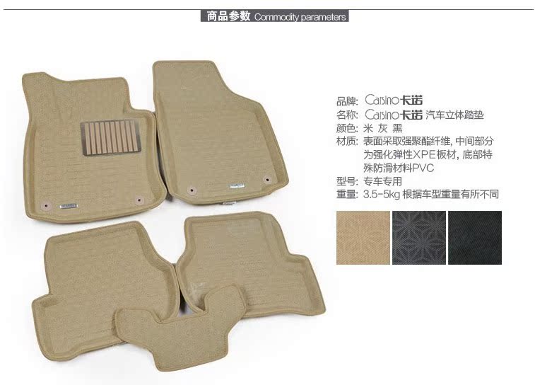 Коврики для автомобиля Yusen 3D Коврики для автомобиля Yusen 3D
