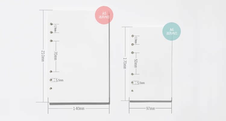 【dokibook】a6/a5 手帐活页 替芯 chronodex 时间管理 配filofax