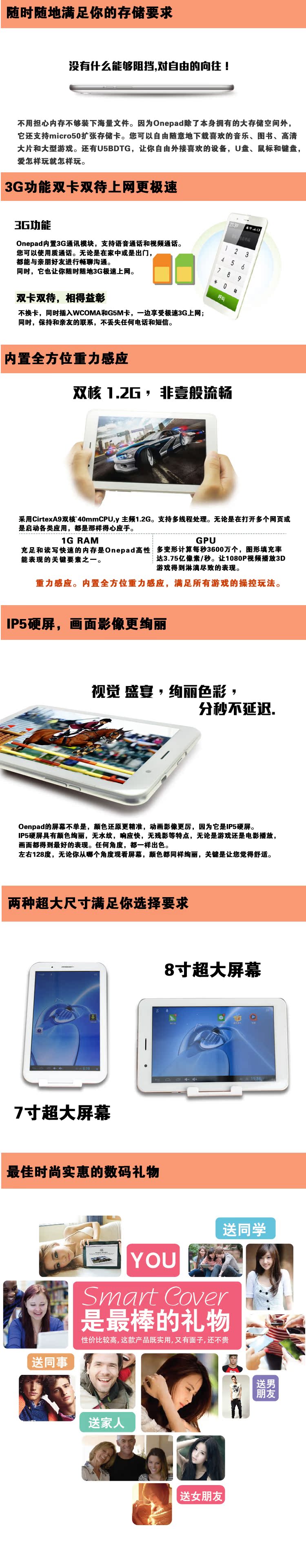 Планшет Sibrary WIFI GPS Onepad8 Планшет Sibrary WIFI GPS Onepad8