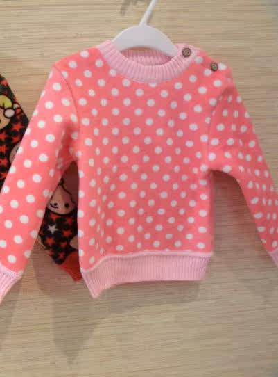 秋冬款儿童宝宝加厚<em>双面绒毛衣</em>男童小童婴儿加