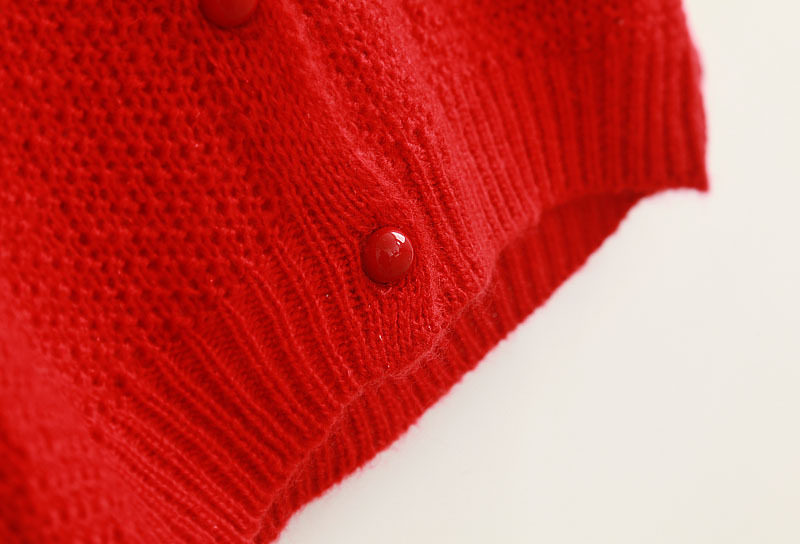 2014春装新款娃娃领针织开衫<em>学院风少女装</em>甜