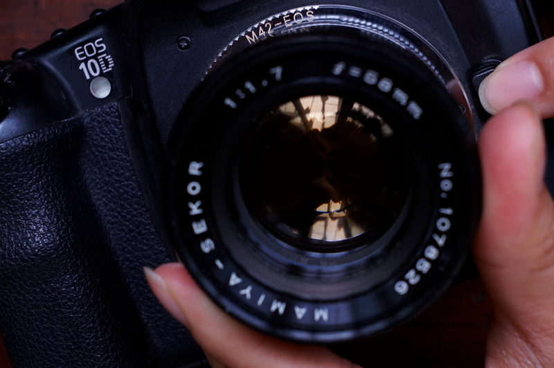 M42-EOS Screw mouth system film Digital camera Electronics focusing  Adapter ring = Black plating   compatible 5D3   6D