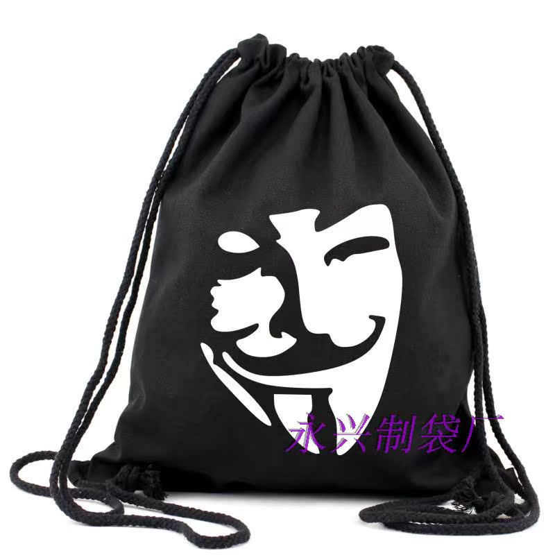 new pattern Korean version tide Drawstring Bundle mouth package backpack  Storage bag knapsack Pocket Sports bag male Female bag Leisure