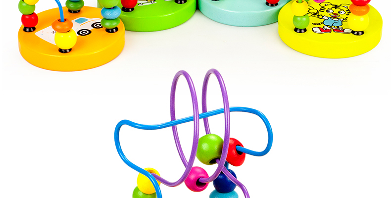 木贵婴欢乐绕珠串珠儿童益智玩具 0-3岁宝宝手