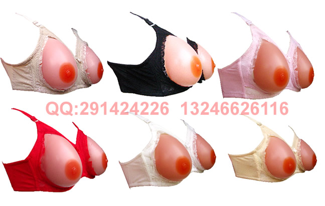 多功能 爱美丽硅胶连假乳房<em>文胸</em>义乳连体CD变