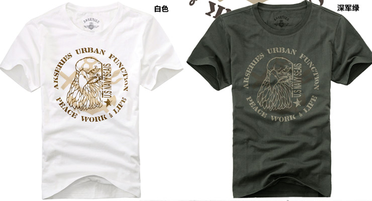 【AK男装】海军陆战队-鹰印花短袖淘宝仓发货