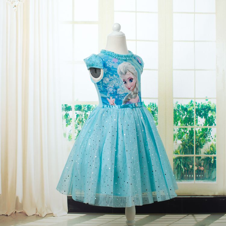  Snow and ice anneyol Qi Yuan Summer Children Princess Dress Short-sleeved elsa Aisha Aisha Princess skirt gatherings with girls skirt cotton fabric skyblue 120 pictures, prices, brand platters! The elections are supplied in the national character of distribution, so action, buy now enjoy more preferential! As soon as possible.