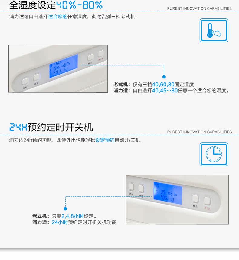 Осушитель воздуха 美国宜盾普除湿机 家用抽湿机 静音除湿器 地下室吸湿机 干衣除湿 Purest
