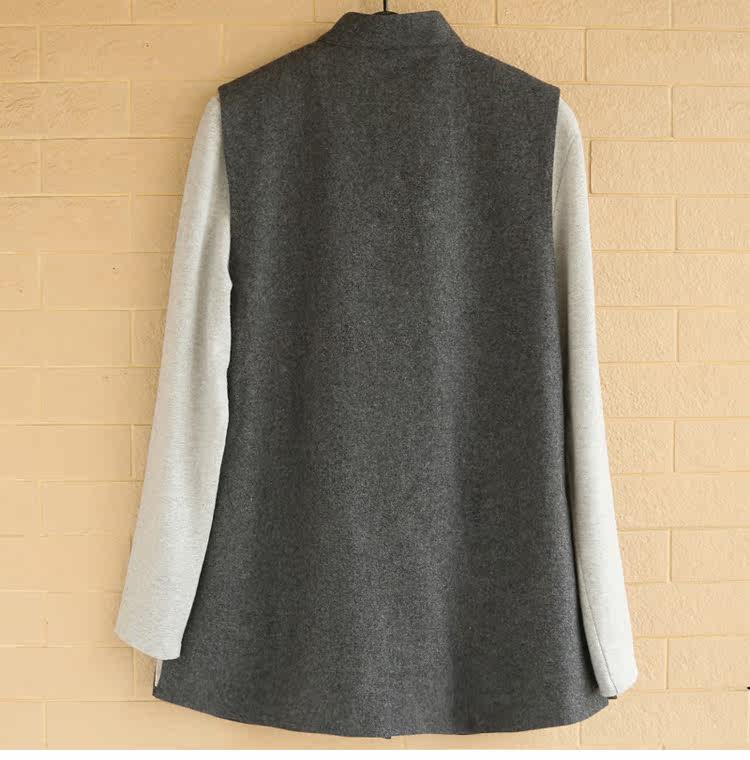 【佛笑缘之把卷闲吟 羊毛中式<em>马夹</em>,<em>手绘</em> 艺术气