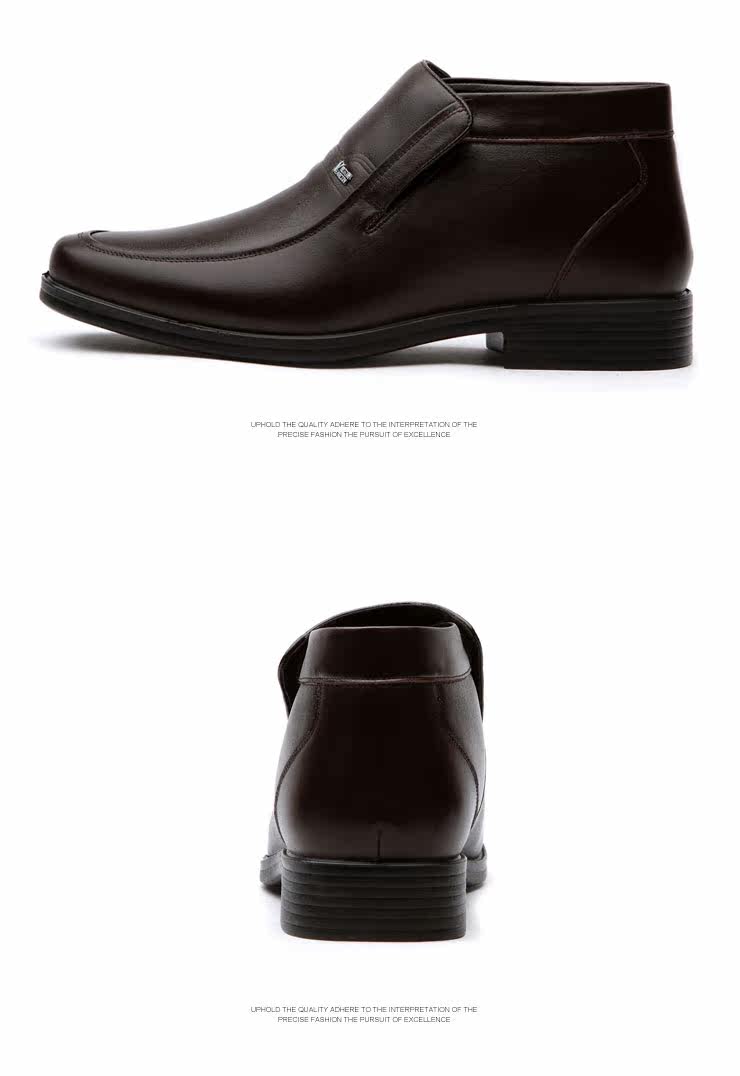 Yearcon Yearcon authentic Pack email specials and new business first layer leather shoes dress winter thick warm men's cotton-padded shoes