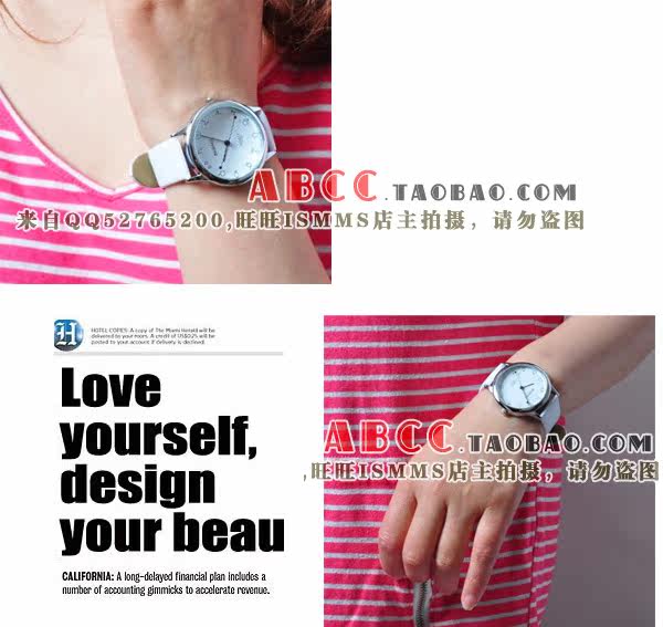 韩国时尚 <em>象形字</em>符号学生手表 <em>女</em>可爱时装表 女