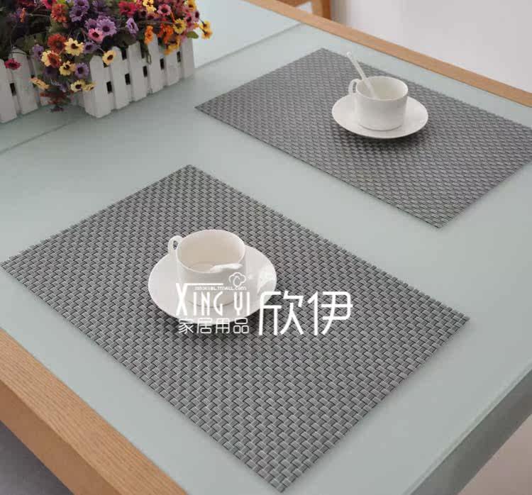 CMWE Xinyi green PVC 8 pieces or 4 pieces of tasteless waterproof and breathable mat | insulating mat | dining table pad | coasters