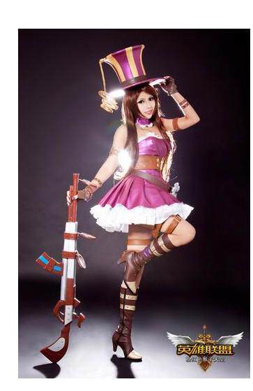 cosplay服装订做 英雄联盟女装英雄<em>皮城女警</em> 性