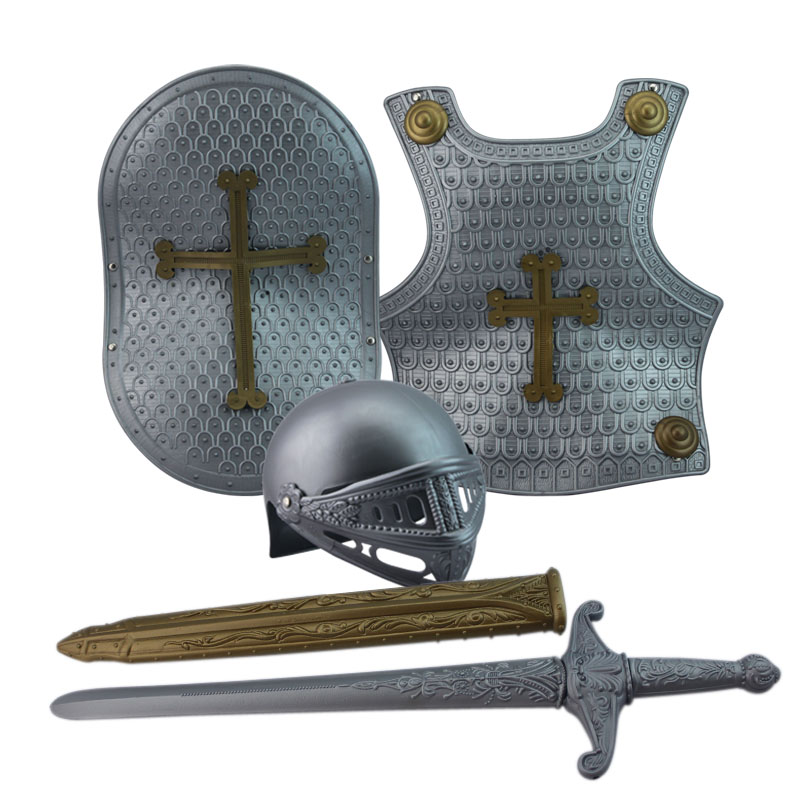 儿童盔甲可穿戴 十字军 龙骑士装备 中世纪骑士