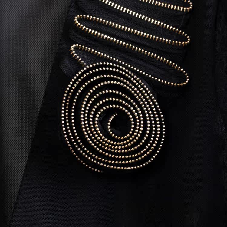 云裳凡妮 2014夏装新款<em>马夹</em> <em>雷丝</em>后背拉链玫瑰