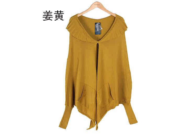 【秋装新款大码蝙蝠衫<em>加肥</em>加大码不规则毛衣外