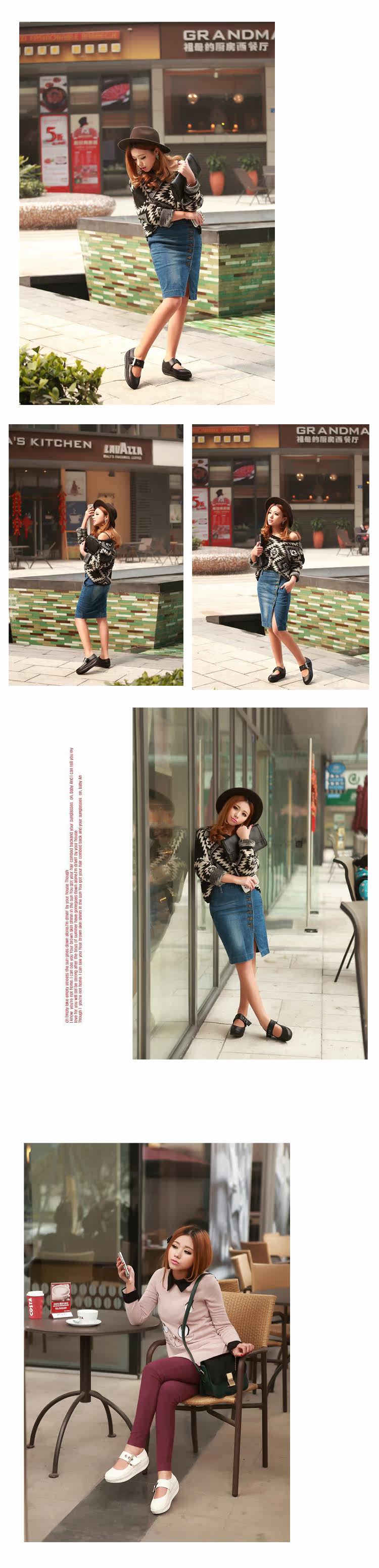 Yovini 2013 spring-summer school of new platform shoes air Womens shoes of platform shoes grass hither belt buckle wedges shoes women's shoes