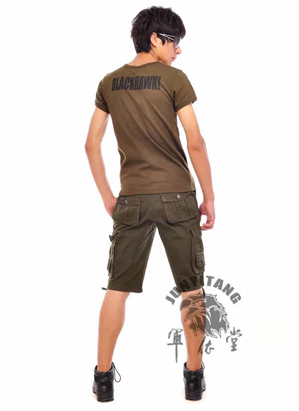 户外服饰 男式<em>军版短裤</em> 五分裤 军玫瑰6622# 军