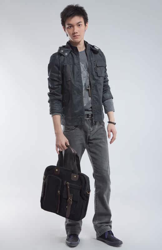 柜正品 男装 秋装 黑色帅气<em>连帽夹克男外套</em>937