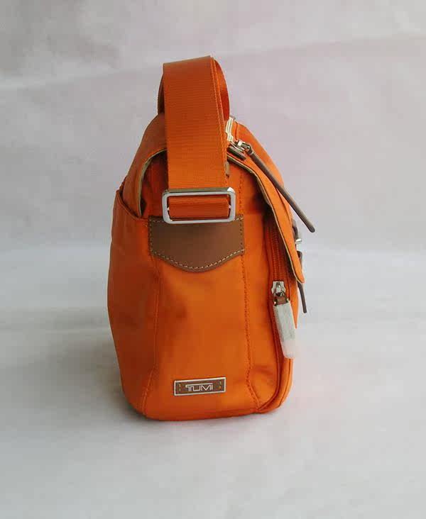 NEW With Tag TUMI 48981 ORANGE SINGAPORE UNISEX TRAVEL MESSENGER