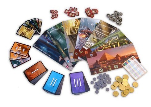 【新势力桌游 七大奇迹 7wonders 中文版送第八