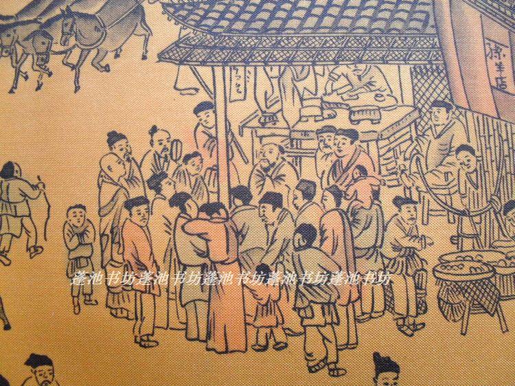 清明上河图原大11仿黄金故宫版7米长字画国画书画古玩收藏礼品
