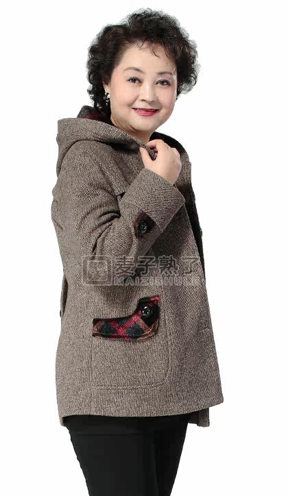 麦子熟了 中老年女装<em>秋装</em>新品<em>女长款外套</em>中年