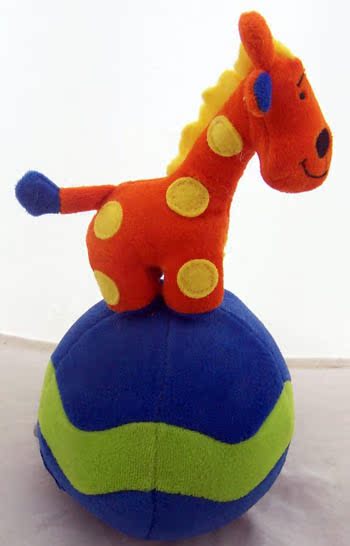 外单 多款叮咚铃声小动物益智不倒翁玩具 摔不