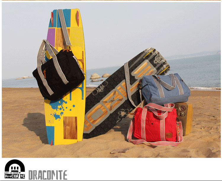 DraCo<em></em>nItE <em>潮牌女生</em>帆布包拉链单肩<em>包包</em>大红