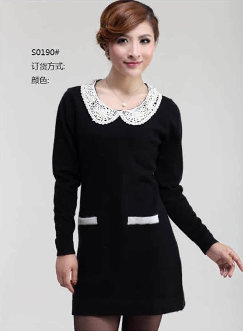 【量身定做不<em>起球纯山羊绒</em>OL女式小清新中长