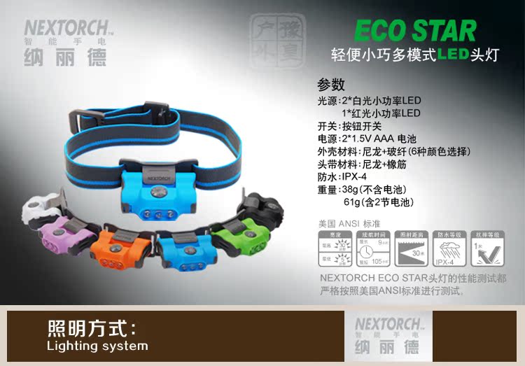 Налобный фонарь Nextorch ECO STAR LED Nextorch / Na Lide Налобный фонарь Nextorch ECO STAR LED Nextorch / Na Lide