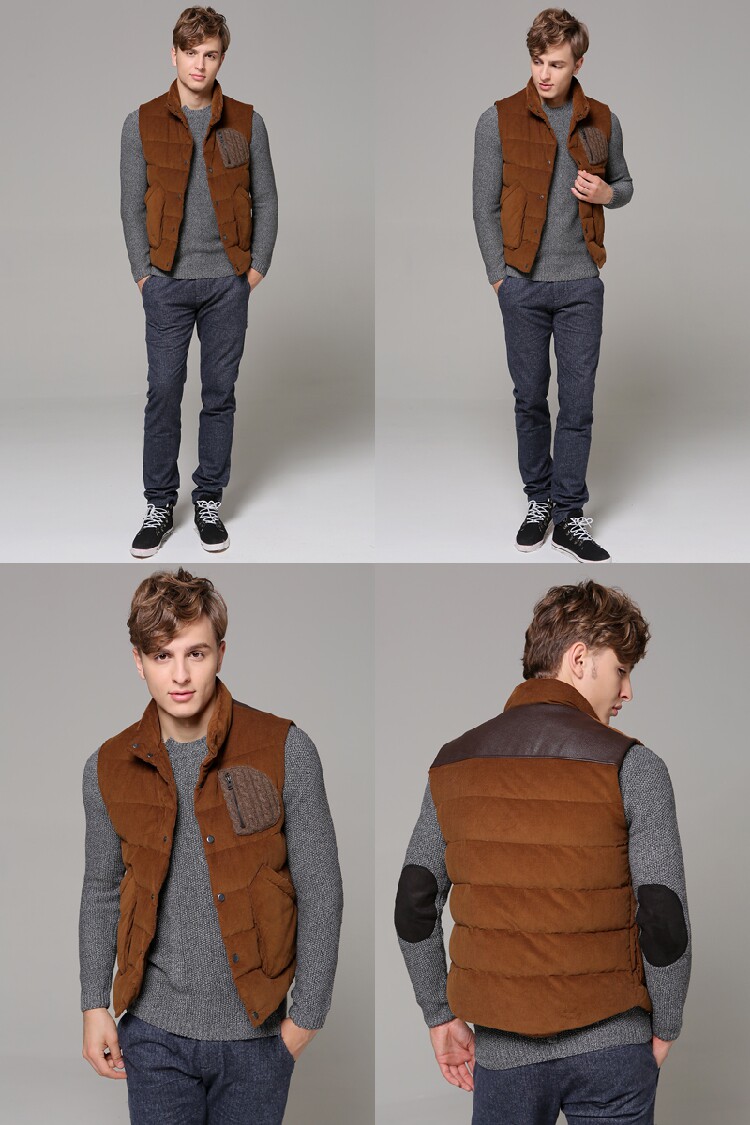 2014<em>冬装</em>!灯芯绒羽绒<em>马甲</em> 2010P180 可<em>改</em>标 背