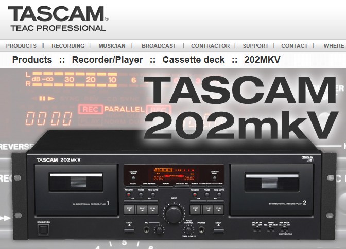 广州实体店 天琴tascam 202mkv 双卡座双录录音卡座 全新现货