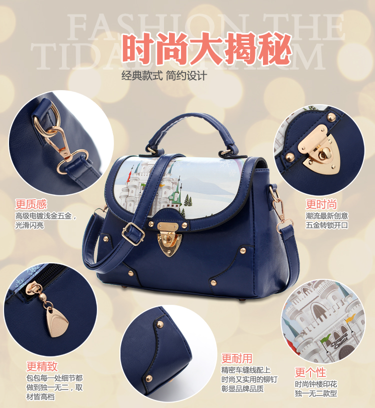 香奈兒塗鴉包 新款f復古塗鴉噴繪手提斜跨包瑰媚兒正品女包潮包美包手提包 香奈兒包