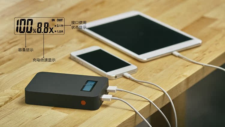 Kuan Yang Thinkpower Fast charging times charge portable source   mobile phone currency Power bank charger 10000 Milliampere Battery