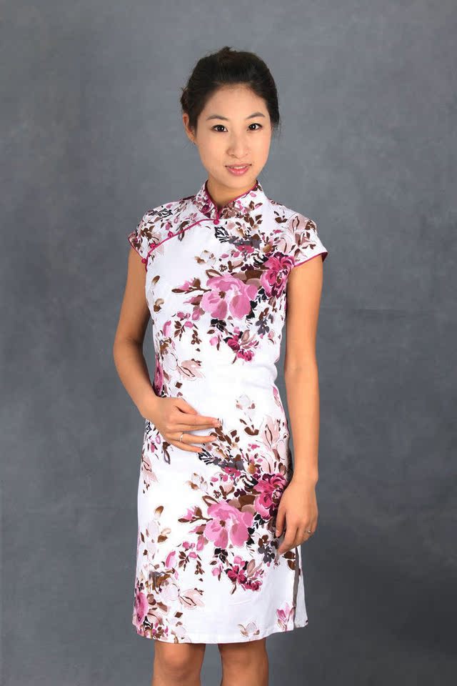 98.00元,淘宝热卖锋铭 茶楼 旗袍 服务员工作服