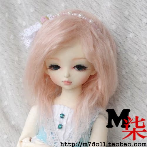 Кукла BJD M7-bjd ребёнок 1/6 1/3 плюшевые мягкие розовые голова с париком длинные вьющиеся волосы Кукла BJD M7-bjd ребёнок 1/6 1/3 плюшевые мягкие розовые голова с париком длинные вьющиеся волосы