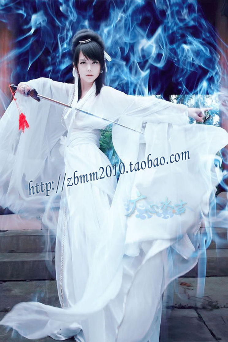 天猫 淘宝商城cos服 cos <em>小龙女</em> 白色 华丽 万用