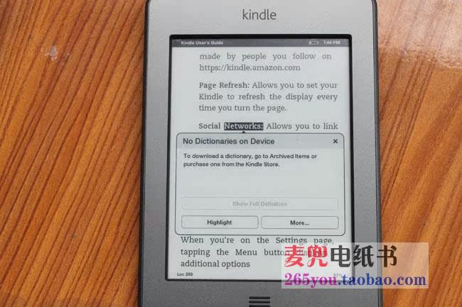 Kindle touch触摸电纸子书 亚马逊全新amazo-华