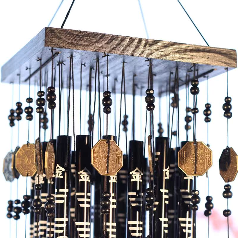 【五行八卦 金木水火土28根管风铃化煞\/镇宅旺