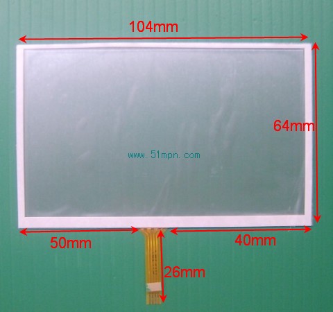 【MP5触摸屏 群创4.3寸触摸屏 焊接 触摸板 手