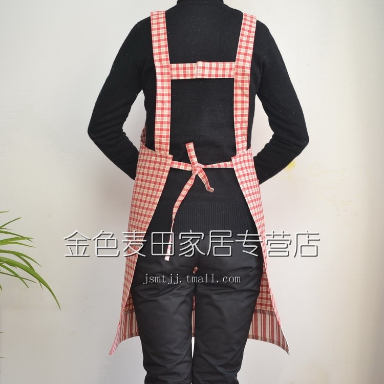 Classic Crown check bears senior Korean cotton thick apron sleeveless apron color optional 2-Pack games