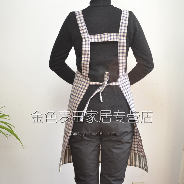 Classic Crown check bears senior Korean cotton thick apron sleeveless apron color optional 2-Pack games