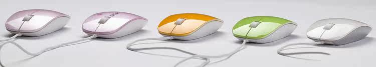 Delux Desktop Green Pink Limited M111BU Wired Mouse Laptop Mouse