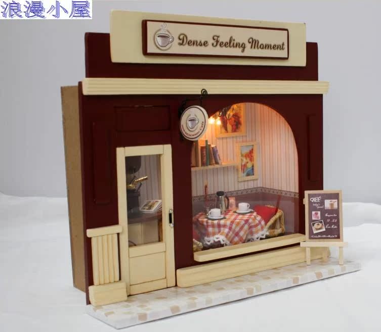 新款创意礼品diy浪漫满屋浓情时刻手工木质拼装模型智趣小屋
