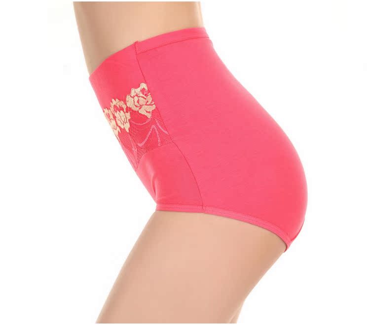 全棉女<em>收腹</em>内裤<em>女士</em>纯棉大码<em>高腰</em>三角裤胖mm