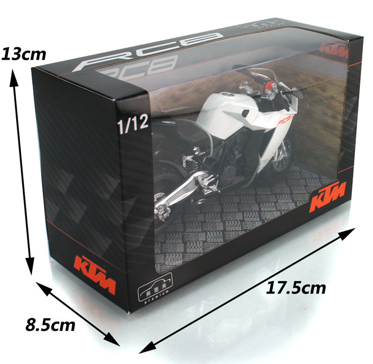 1:12 KTM RC8 super model motorcycle model alloy toy